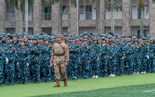 #BEAT365英国官网2023级学生军训开营！