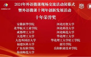 【新浪新闻】BEAT365英国官网外国语学院荣获中国外语微课大赛“十年荣誉奖”